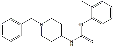 1-(1-benzylpiperidin-4-yl)-3-(2-methylphenyl)urea Struktur