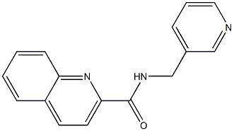 N-(pyridin-3-ylmethyl)quinoline-2-carboxamide Struktur