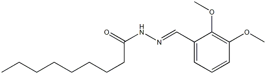 N-[(E)-(2,3-dimethoxyphenyl)methylideneamino]nonanamide Struktur