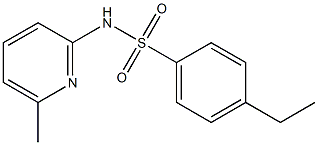 4-ethyl-N-(6-methylpyridin-2-yl)benzenesulfonamide Struktur