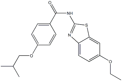 N-(6-ethoxy-1,3-benzothiazol-2-yl)-4-(2-methylpropoxy)benzamide Struktur