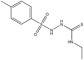 1-ethyl-3-[(4-methylphenyl)sulfonylamino]thiourea Struktur