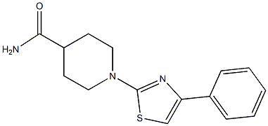 1-(4-phenyl-1,3-thiazol-2-yl)piperidine-4-carboxamide Struktur