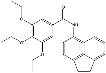 N-(1,2-dihydroacenaphthylen-5-yl)-3,4,5-triethoxybenzamide Struktur