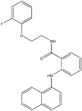 N-[2-(2-fluorophenoxy)ethyl]-2-(naphthalen-1-ylamino)benzamide Struktur