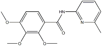 2,3,4-trimethoxy-N-(6-methylpyridin-2-yl)benzamide Struktur