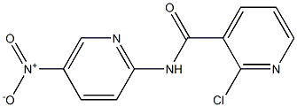 2-chloro-N-(5-nitropyridin-2-yl)pyridine-3-carboxamide Struktur