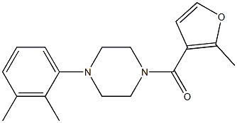 [4-(2,3-dimethylphenyl)piperazin-1-yl]-(2-methylfuran-3-yl)methanone Struktur