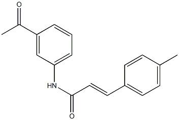 (E)-N-(3-acetylphenyl)-3-(4-methylphenyl)prop-2-enamide Struktur