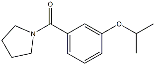 (3-propan-2-yloxyphenyl)-pyrrolidin-1-ylmethanone Struktur