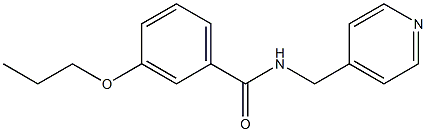 3-propoxy-N-(pyridin-4-ylmethyl)benzamide Struktur