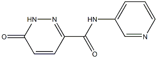 6-oxo-N-pyridin-3-yl-1H-pyridazine-3-carboxamide Struktur