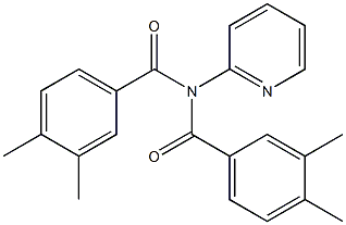 N-(3,4-dimethylbenzoyl)-3,4-dimethyl-N-pyridin-2-ylbenzamide Struktur