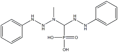 N-bis(2-phenylhydrazinyl)phosphoryl-N-methylmethanamine Struktur