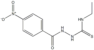 1-ethyl-3-[(4-nitrobenzoyl)amino]thiourea Struktur