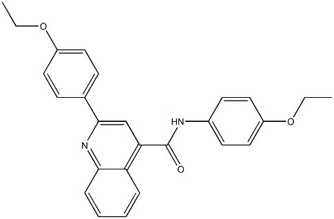 N,2-bis(4-ethoxyphenyl)quinoline-4-carboxamide Struktur