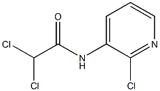 2,2-dichloro-N-(2-chloropyridin-3-yl)acetamide Struktur