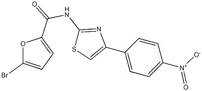 5-bromo-N-[4-(4-nitrophenyl)-1,3-thiazol-2-yl]furan-2-carboxamide Struktur