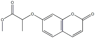 methyl 2-(2-oxochromen-7-yl)oxypropanoate Struktur