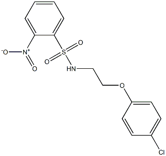 N-[2-(4-chlorophenoxy)ethyl]-2-nitrobenzenesulfonamide Struktur