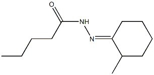 N-[(E)-(2-methylcyclohexylidene)amino]pentanamide Struktur