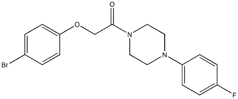 2-(4-bromophenoxy)-1-[4-(4-fluorophenyl)piperazin-1-yl]ethanone Struktur