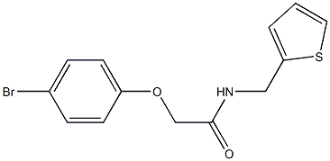 2-(4-bromophenoxy)-N-(thiophen-2-ylmethyl)acetamide Struktur