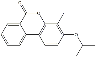 4-methyl-3-propan-2-yloxybenzo[c]chromen-6-one Struktur