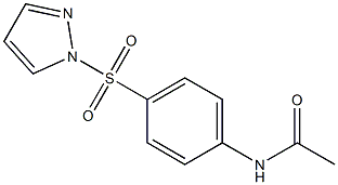 N-(4-pyrazol-1-ylsulfonylphenyl)acetamide Struktur