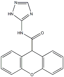 N-(1H-1,2,4-triazol-5-yl)-9H-xanthene-9-carboxamide Struktur