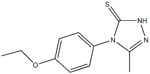 4-(4-ethoxyphenyl)-3-methyl-1H-1,2,4-triazole-5-thione Struktur