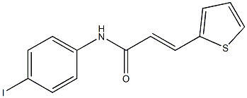 (E)-N-(4-iodophenyl)-3-thiophen-2-ylprop-2-enamide Struktur