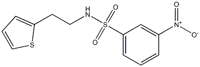 3-nitro-N-(2-thiophen-2-ylethyl)benzenesulfonamide Struktur