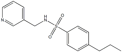 4-propyl-N-(pyridin-3-ylmethyl)benzenesulfonamide Struktur