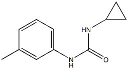 1-cyclopropyl-3-(3-methylphenyl)urea Struktur