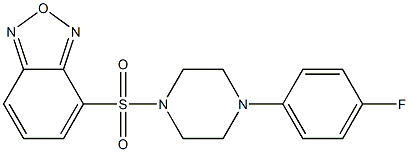 4-[4-(4-fluorophenyl)piperazin-1-yl]sulfonyl-2,1,3-benzoxadiazole Struktur