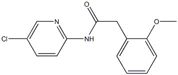 N-(5-chloropyridin-2-yl)-2-(2-methoxyphenyl)acetamide Struktur