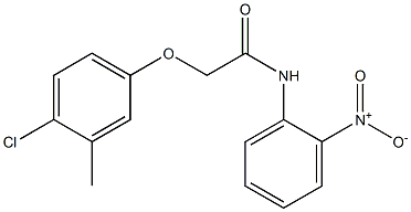 2-(4-chloro-3-methylphenoxy)-N-(2-nitrophenyl)acetamide Struktur