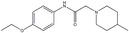 N-(4-ethoxyphenyl)-2-(4-methylpiperidin-1-yl)acetamide Struktur