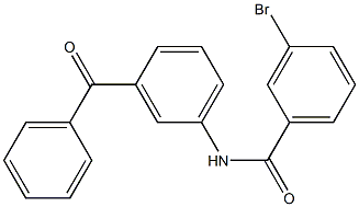 N-(3-benzoylphenyl)-3-bromobenzamide Struktur