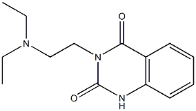 3-[2-(diethylamino)ethyl]-1H-quinazoline-2,4-dione Struktur