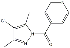 (4-chloro-3,5-dimethylpyrazol-1-yl)-pyridin-4-ylmethanone Struktur