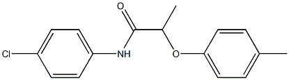 N-(4-chlorophenyl)-2-(4-methylphenoxy)propanamide Struktur