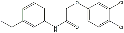 2-(3,4-dichlorophenoxy)-N-(3-ethylphenyl)acetamide Struktur