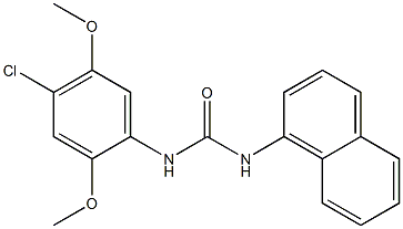 1-(4-chloro-2,5-dimethoxyphenyl)-3-naphthalen-1-ylurea Struktur