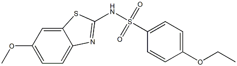 4-ethoxy-N-(6-methoxy-1,3-benzothiazol-2-yl)benzenesulfonamide Struktur