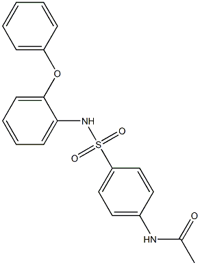 N-[4-[(2-phenoxyphenyl)sulfamoyl]phenyl]acetamide Struktur