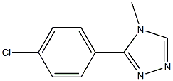 3-(4-chlorophenyl)-4-methyl-1,2,4-triazole Struktur