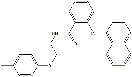 N-[2-(4-methylphenyl)sulfanylethyl]-2-(naphthalen-1-ylamino)benzamide Struktur