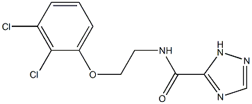 N-[2-(2,3-dichlorophenoxy)ethyl]-1H-1,2,4-triazole-5-carboxamide Struktur